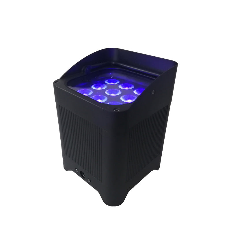 9x18w RGBWAUV 6in1 Led wifi Battery Up Par Light