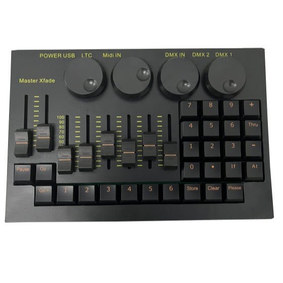 DMX Mini MA2 Command Wing Stage Lighting Controller, Lightweight, Convenient and Easy to Carry
