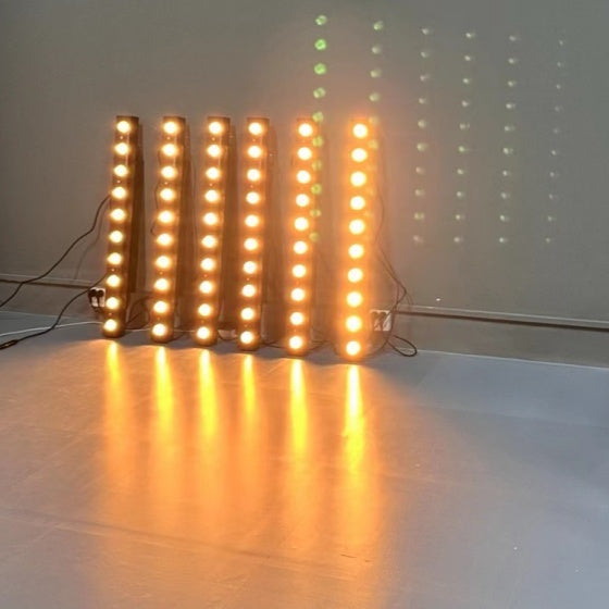 Showtec 10x50W Sun strip Blinder Aluminum Body Audience Strip Light Flash