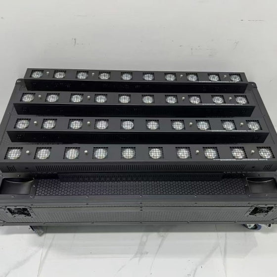 Showtec 10x50W Sun strip Blinder Aluminum Body Audience Strip Light Flash