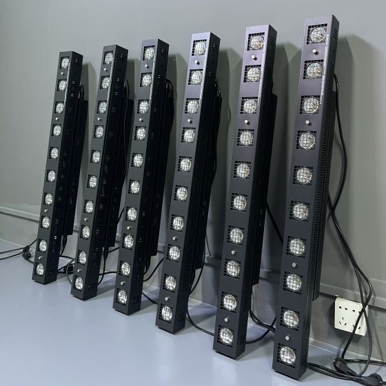 Showtec 10x50W Sun strip Blinder Aluminum Body Audience Strip Light Flash